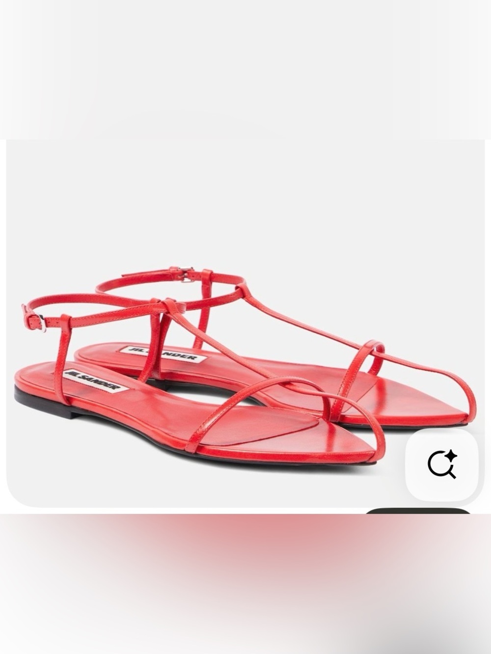 Jil Sander Caged Flat Sandal